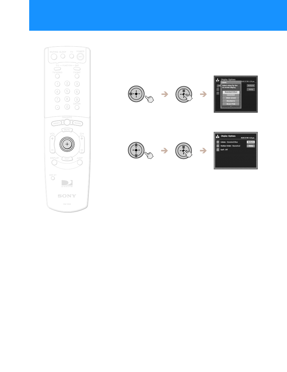 Setting preferences (preferences) (continued) | Sony HD100 User Manual | Page 56 / 96