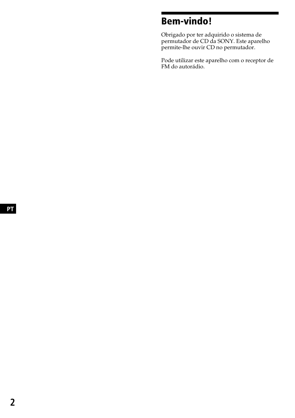 Bem-vindo | Sony CDX-525RF User Manual | Page 40 / 52