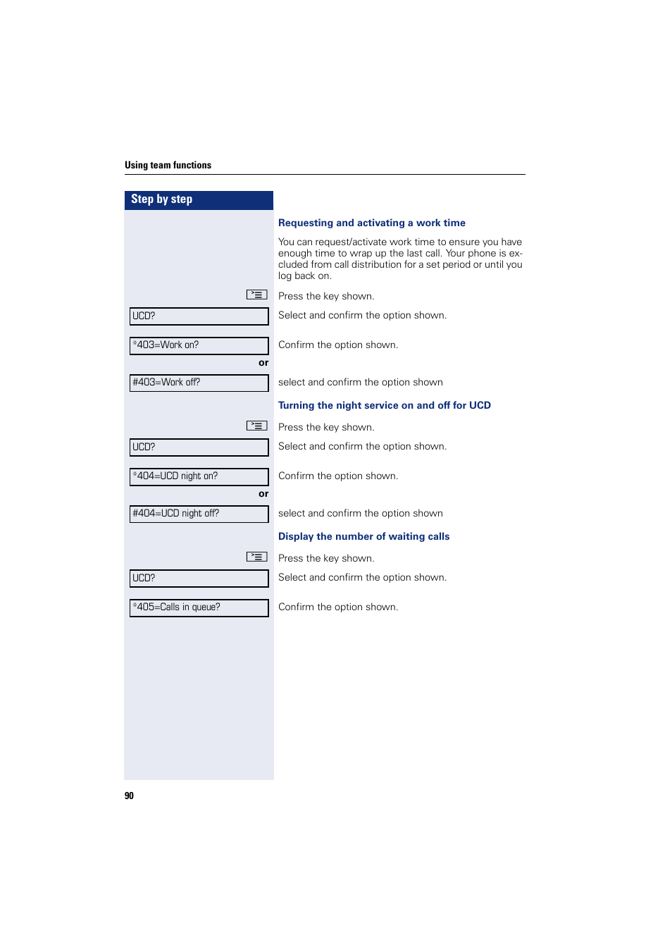 Sony HIPATH 500 User Manual | Page 90 / 113
