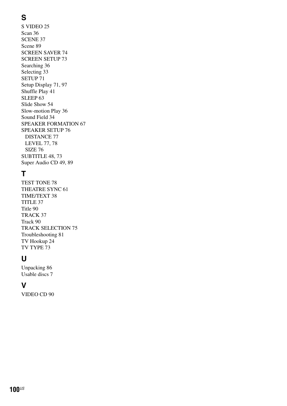 Sony DAV-DX355 User Manual | Page 100 / 104