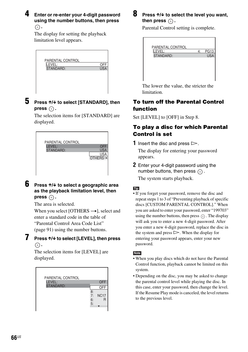 Sony DAV-DX355 User Manual | Page 66 / 104