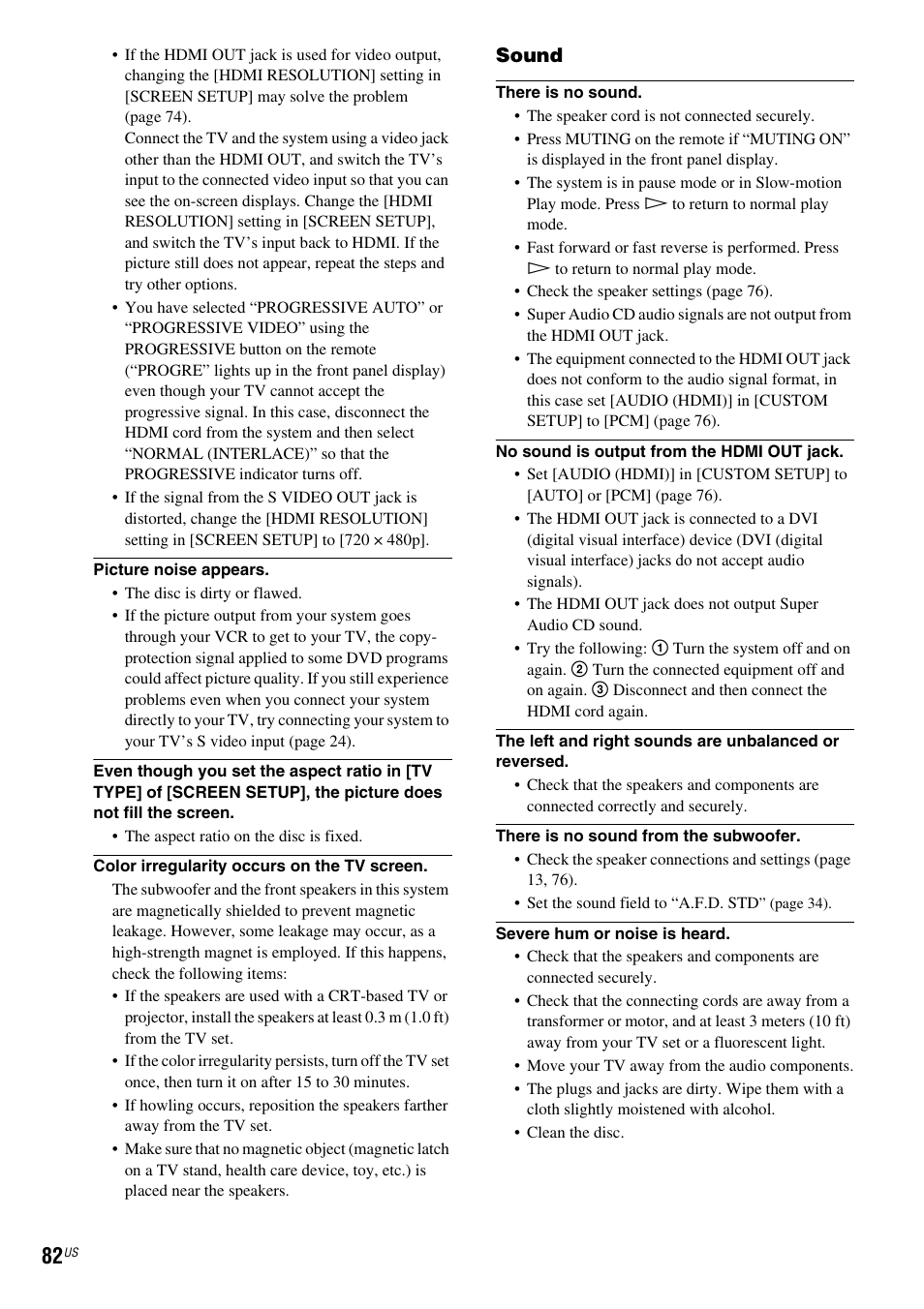 Sony DAV-DX355 User Manual | Page 82 / 104