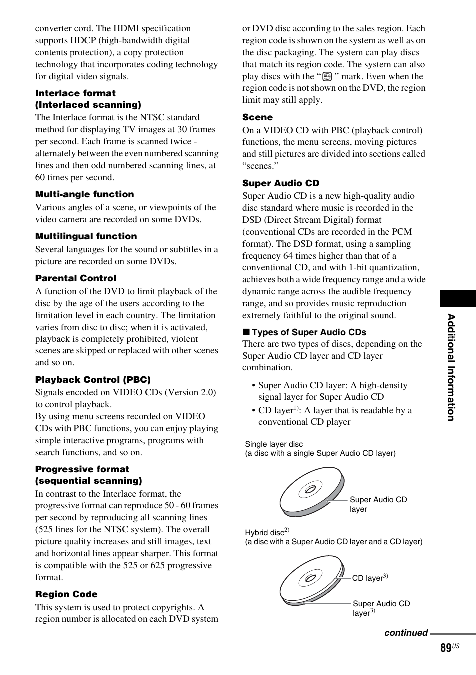 Sony DAV-DX355 User Manual | Page 89 / 104