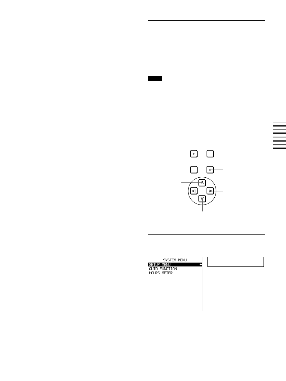 Rerecording the time code—tc insert function, Setup menu | Sony DSR-1500 User Manual | Page 47 / 120