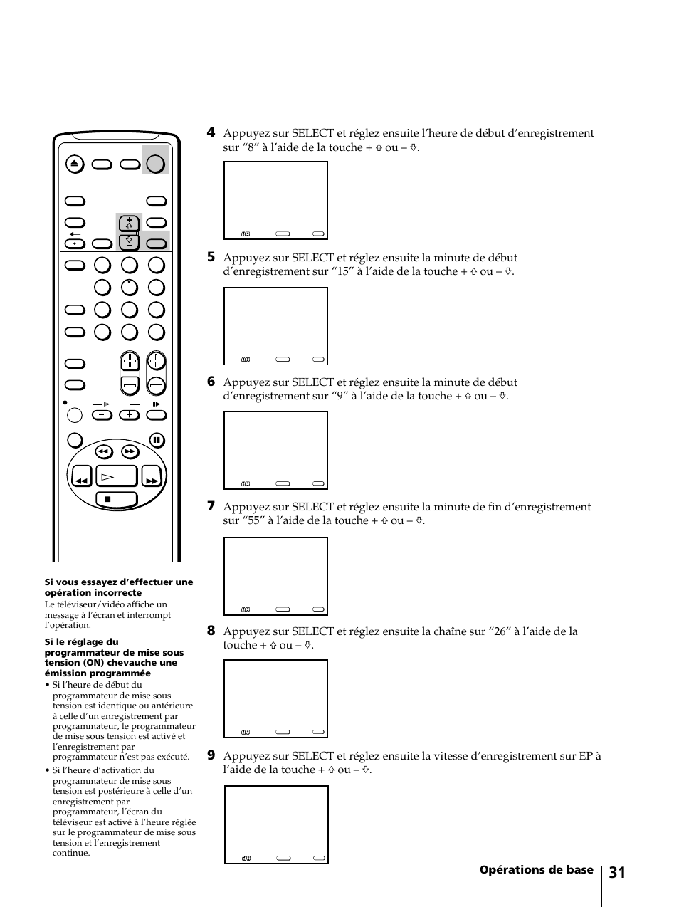 Opérations de base | Sony KV-13VM42 User Manual | Page 93 / 188
