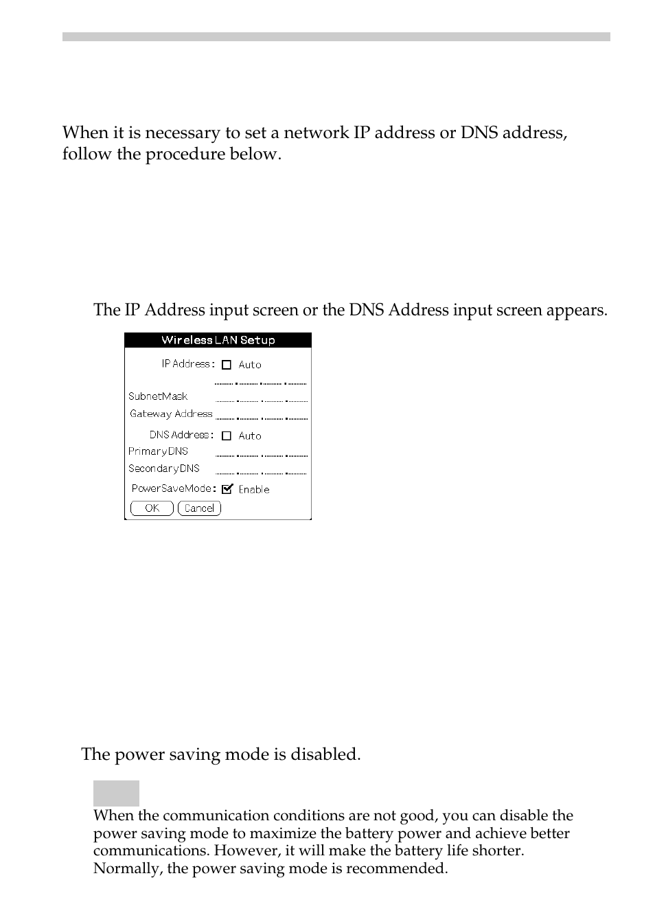 Advanced settings | Sony PEGA-WL100 User Manual | Page 20 / 40