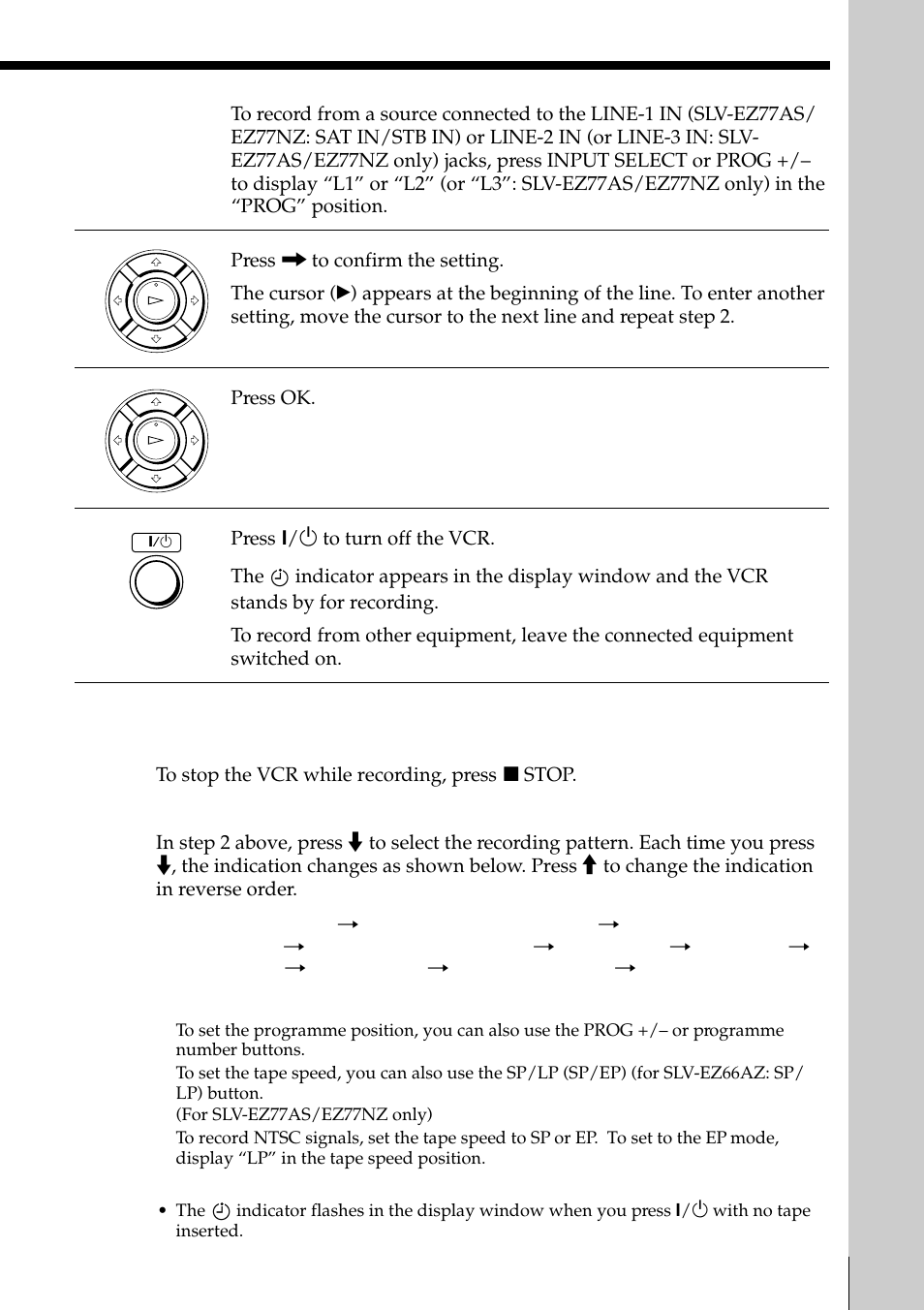 Sony SLV-EZ77AS User Manual | Page 47 / 75