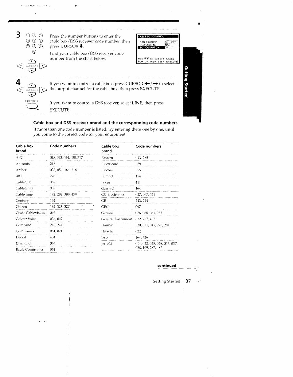 Continued | Sony SLV-790HF User Manual | Page 37 / 81