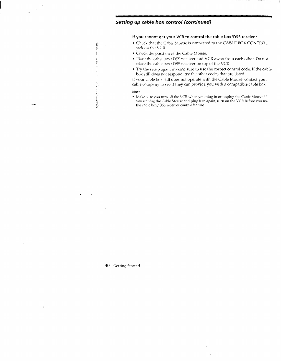 Note | Sony SLV-790HF User Manual | Page 40 / 81