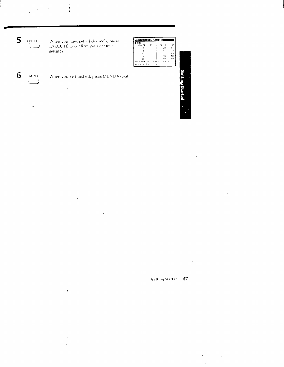 When vou've finished, press menu to exit | Sony SLV-790HF User Manual | Page 47 / 81