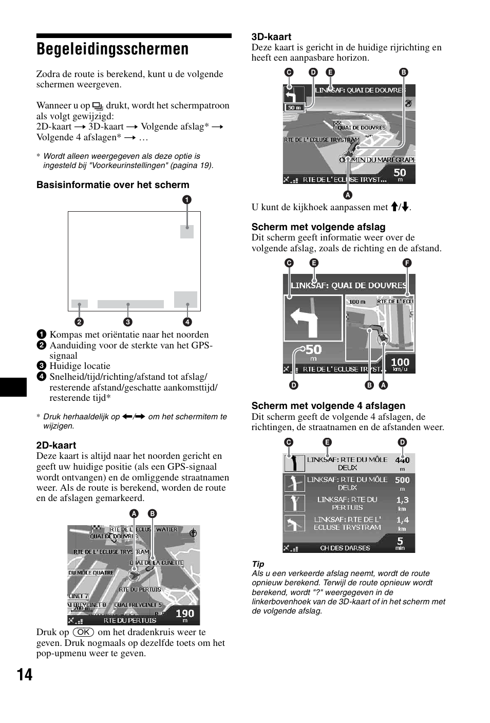 Begeleidingsschermen, 14 begeleidingsschermen | Sony NVX-P1 User Manual | Page 116 / 204