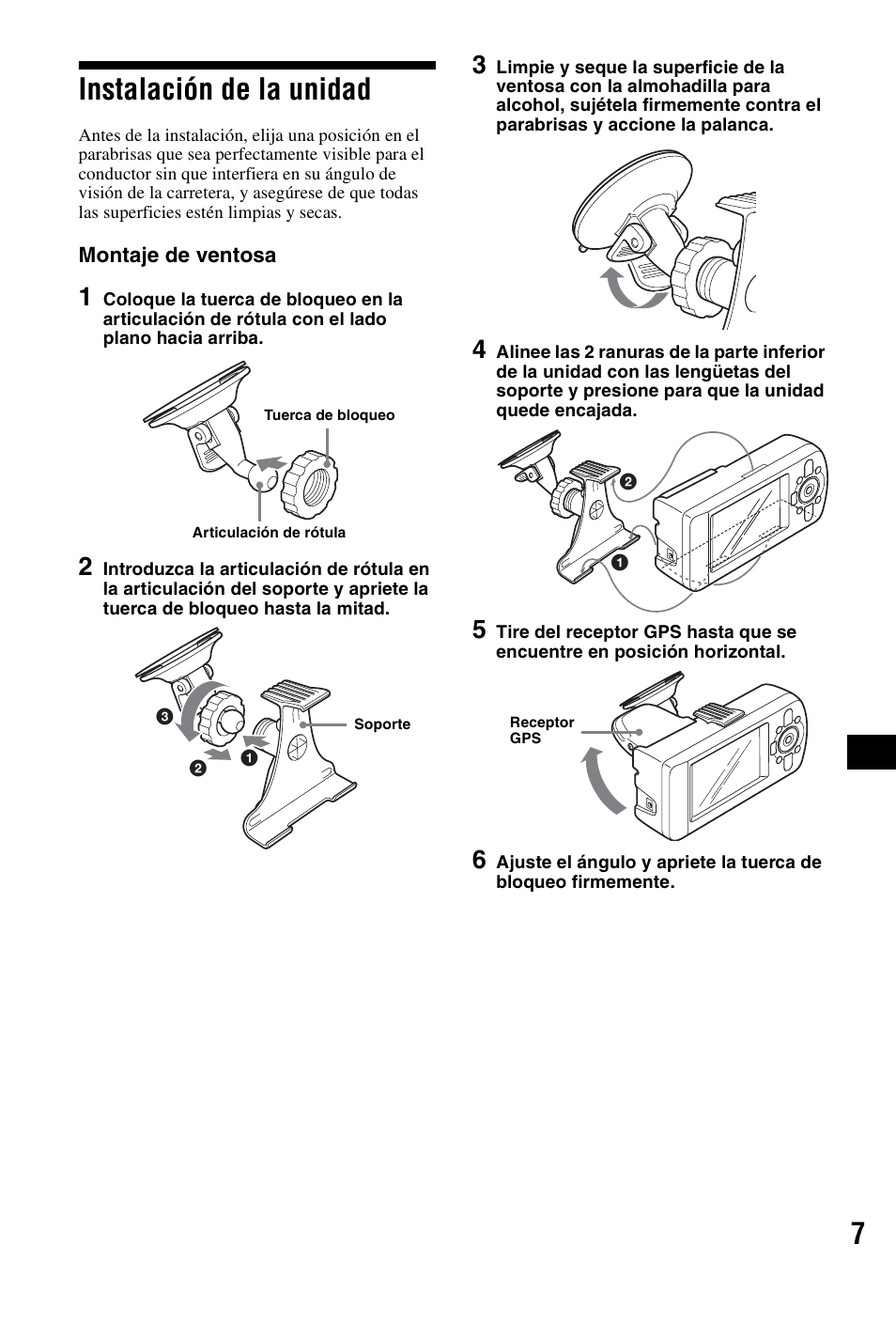 Instalación de la unidad, 7instalación de la unidad | Sony NVX-P1 User Manual | Page 135 / 204