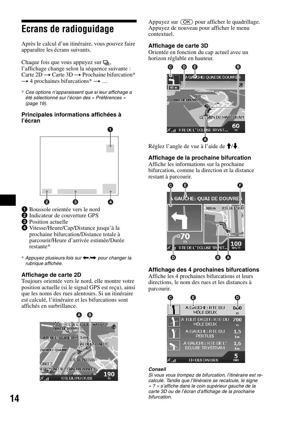 Ecrans de radioguidage, 14 ecrans de radioguidage | Sony NVX-P1 User Manual | Page 64 / 204