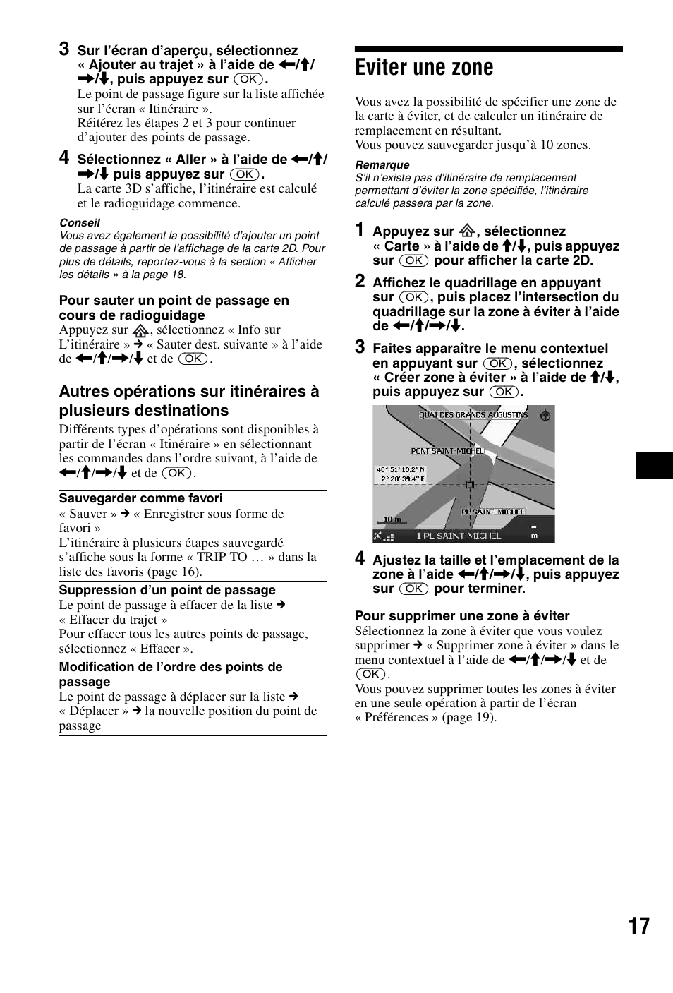 Eviter une zone | Sony NVX-P1 User Manual | Page 67 / 204
