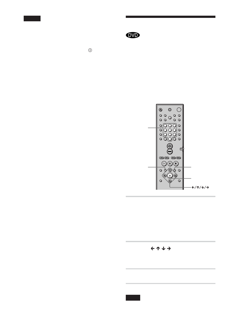 Using the dvd’s menu, Press dvd top menu or dvd menu, Press enter | Sony DAV-DS1000 User Manual | Page 40 / 88