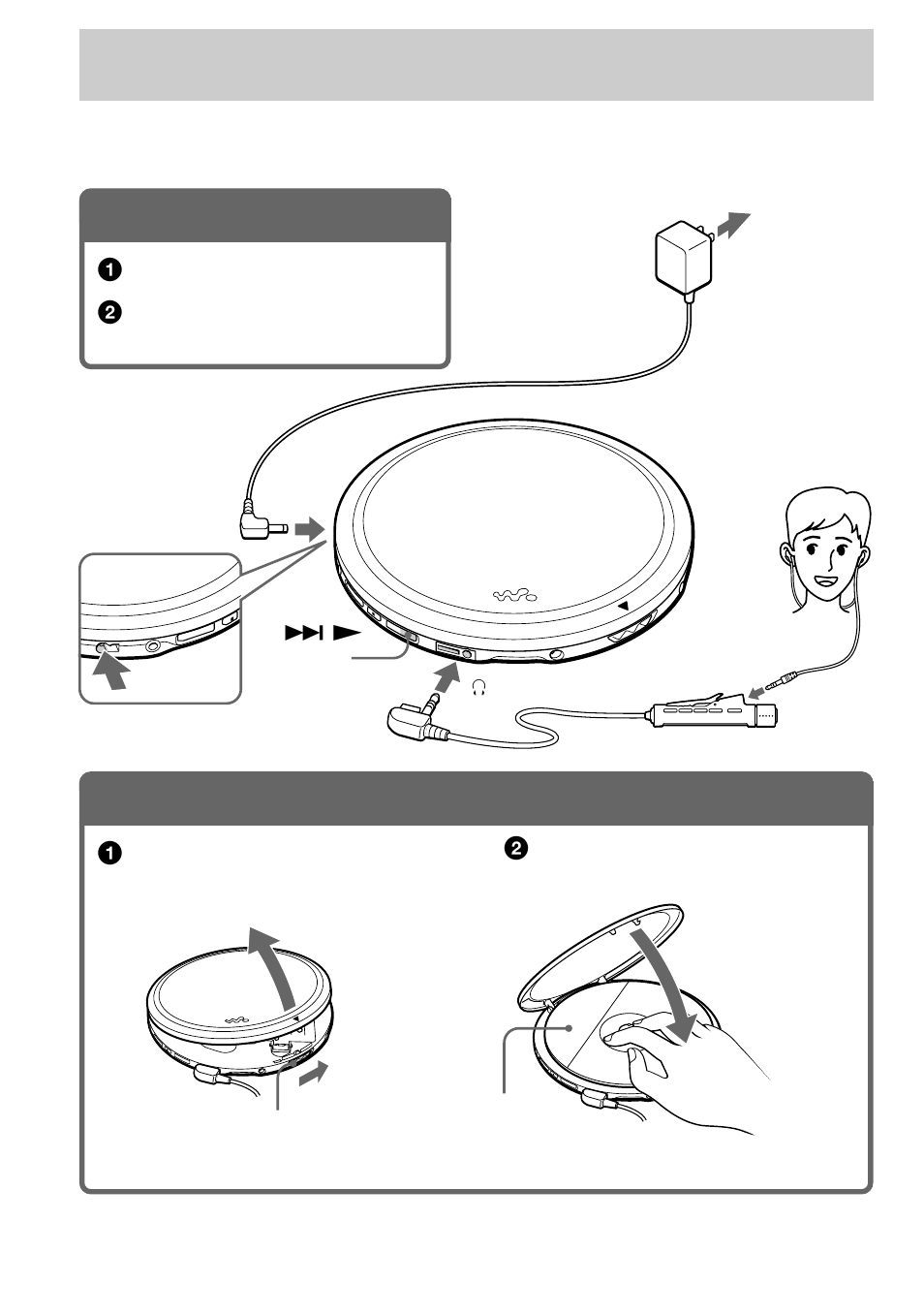 Cdを聞く, Cdを入れる | Sony D-EJ955 User Manual | Page 12 / 44