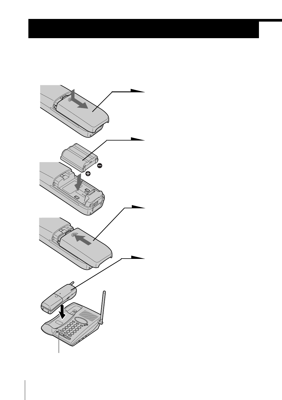 Preparing the battery pack, 12 step 3: preparing the battery, Pack | Step 3 | Sony SPP-M937 User Manual | Page 12 / 88