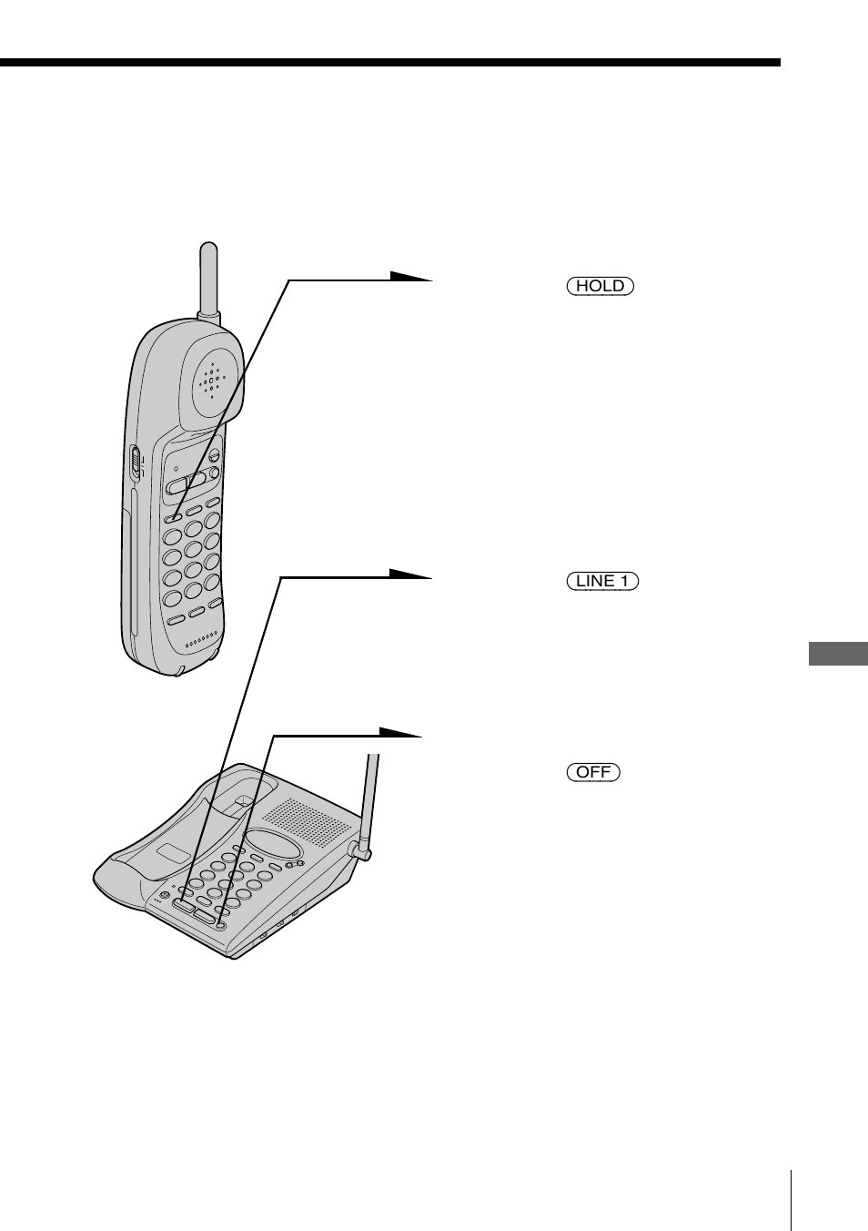 Para cambiar del microteléfono al teléfono base, Para cambiar del, Microteléfono al teléfono base | Sony SPP-M937 User Manual | Page 71 / 88