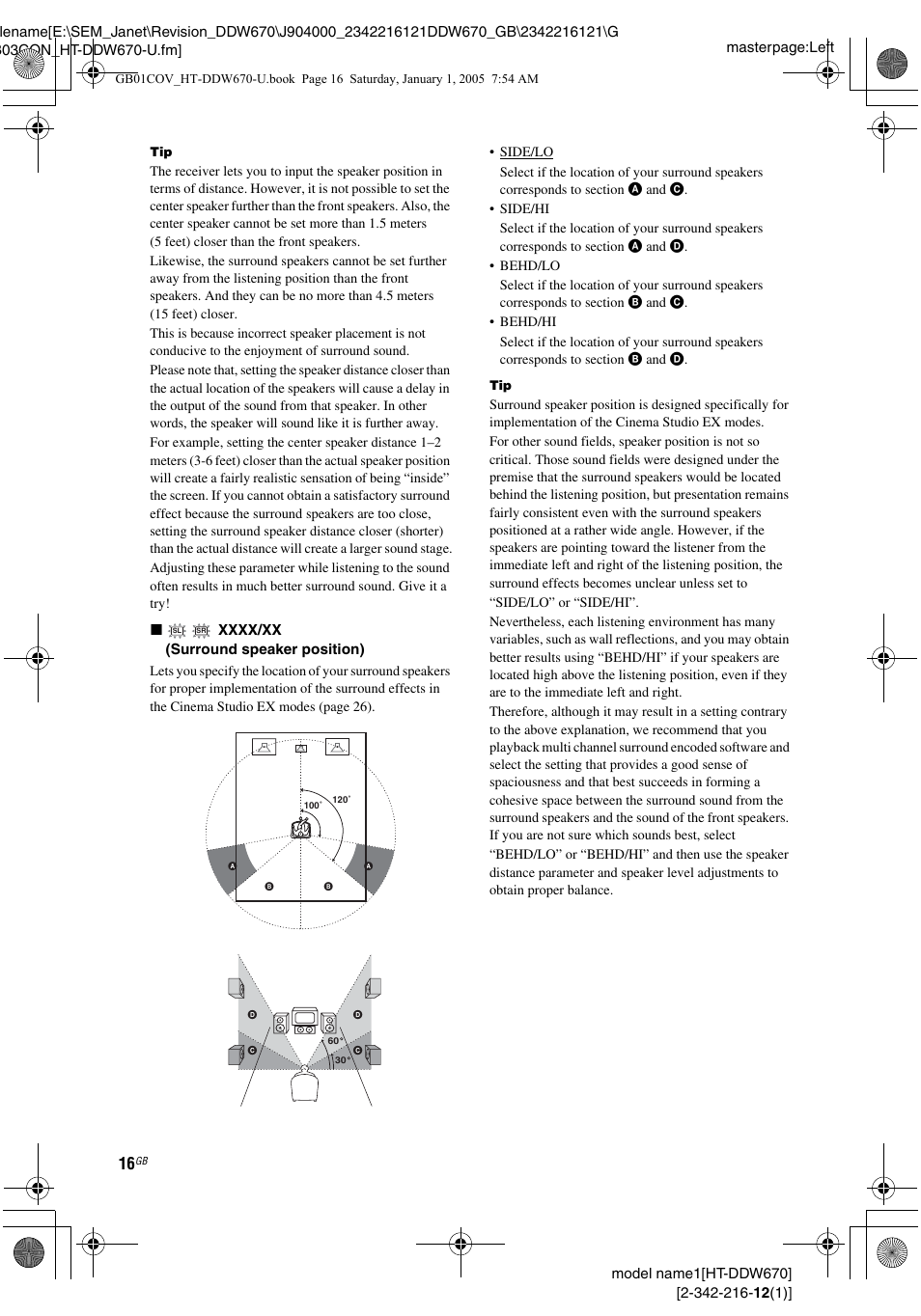 Sony HTDDW670 User Manual | Page 16 / 44