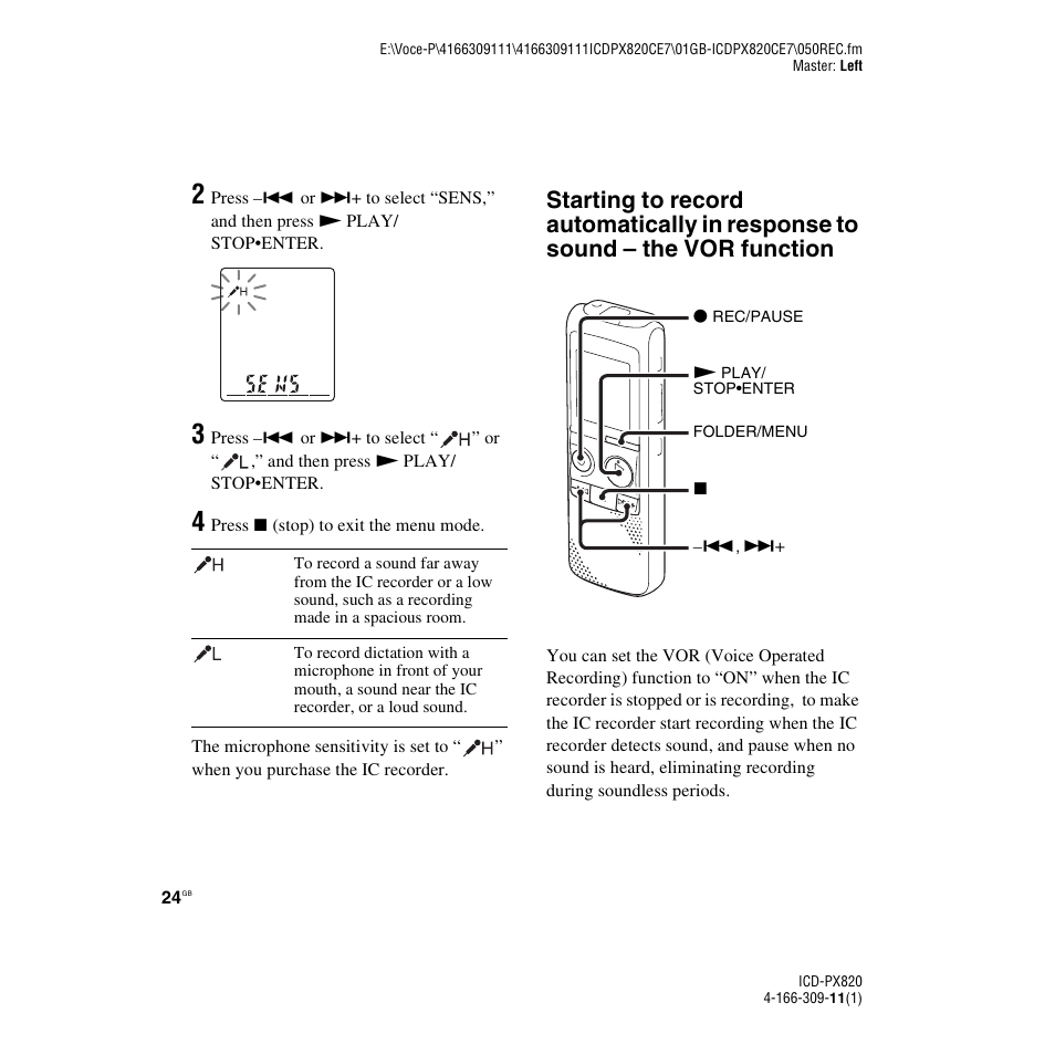 Sony 4-166-309-11(1) User Manual | Page 24 / 96