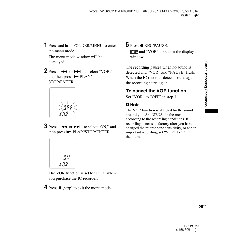 Sony 4-166-309-11(1) User Manual | Page 25 / 96