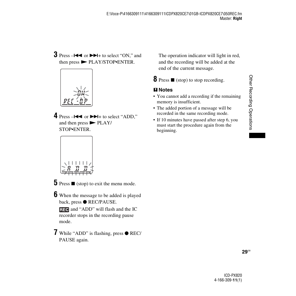 Sony 4-166-309-11(1) User Manual | Page 29 / 96