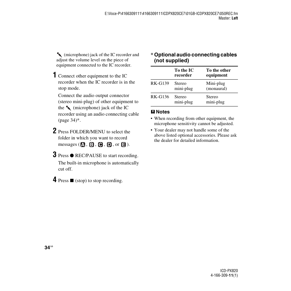 Sony 4-166-309-11(1) User Manual | Page 34 / 96