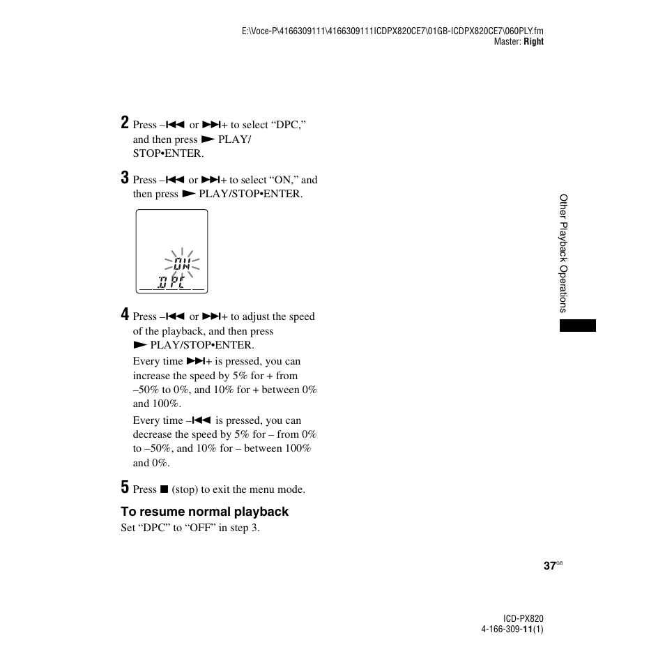 Sony 4-166-309-11(1) User Manual | Page 37 / 96