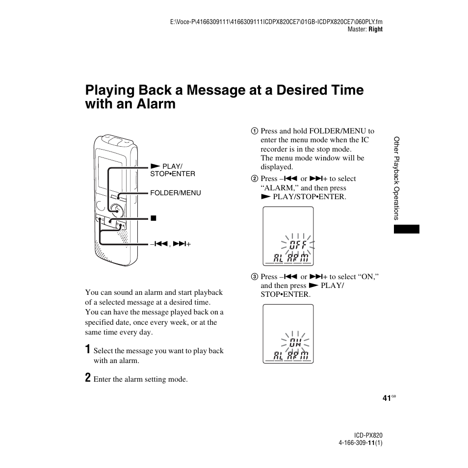 Sony 4-166-309-11(1) User Manual | Page 41 / 96