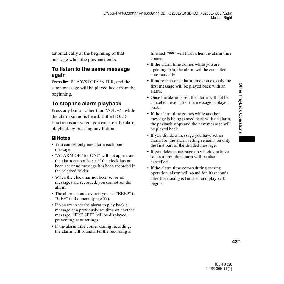 Sony 4-166-309-11(1) User Manual | Page 43 / 96