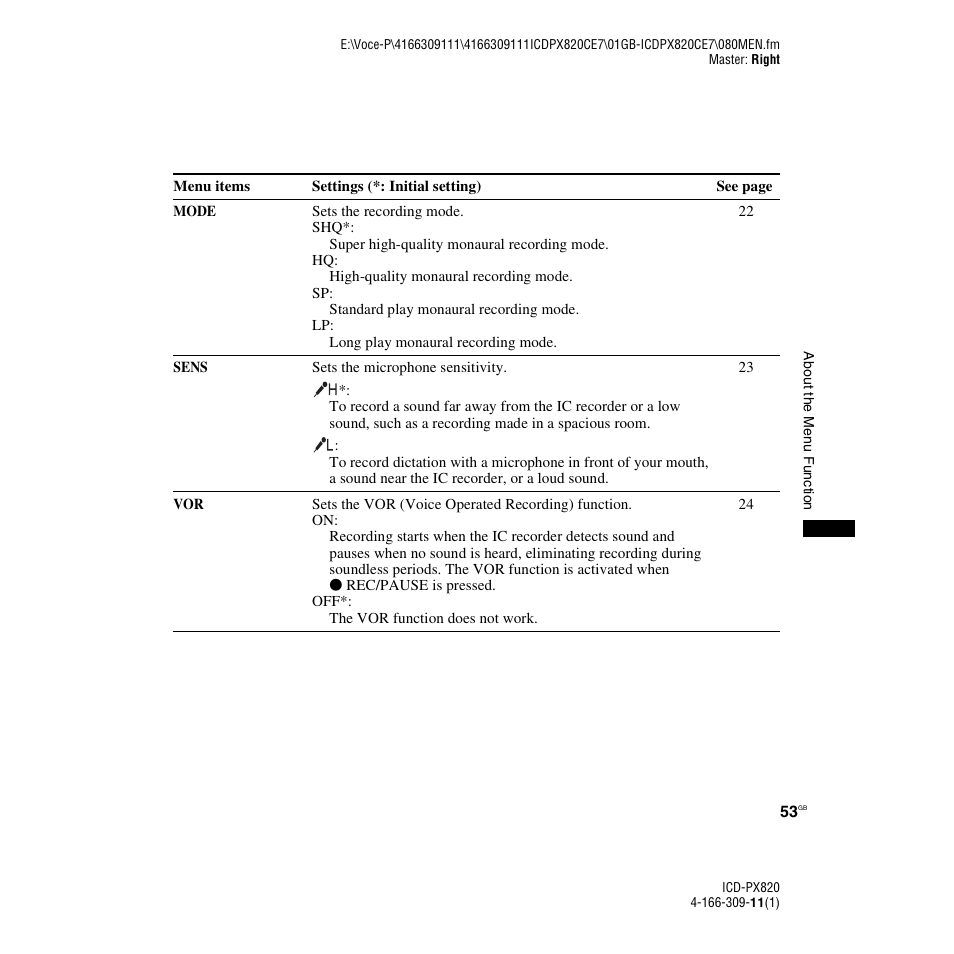 Sony 4-166-309-11(1) User Manual | Page 53 / 96