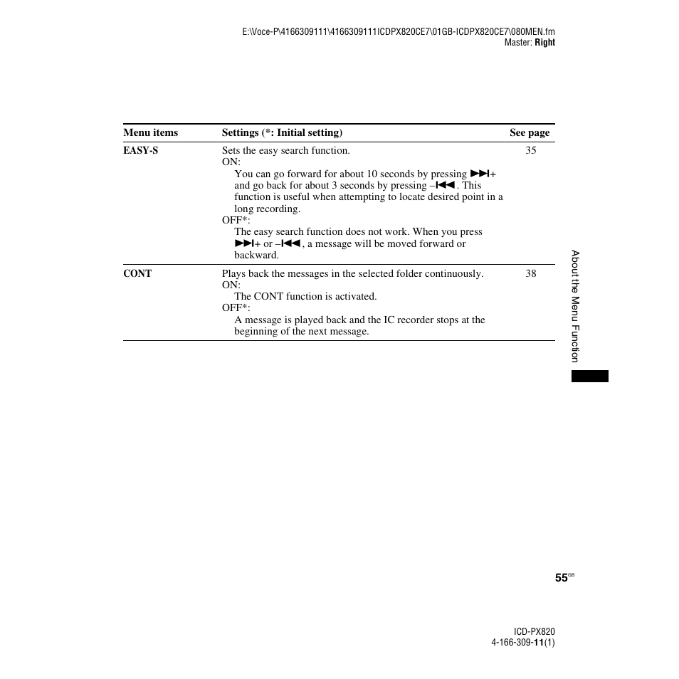 Sony 4-166-309-11(1) User Manual | Page 55 / 96