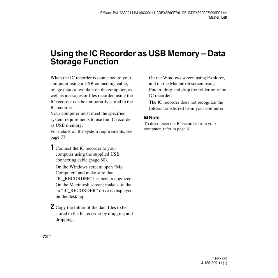 Sony 4-166-309-11(1) User Manual | Page 72 / 96