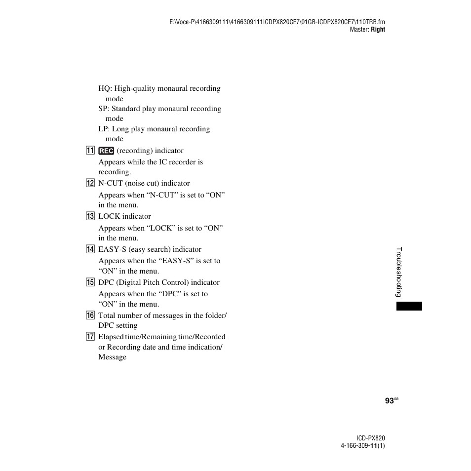 Sony 4-166-309-11(1) User Manual | Page 93 / 96