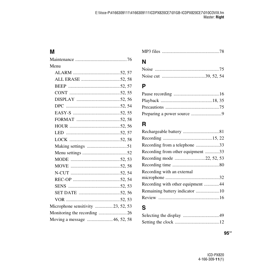 Sony 4-166-309-11(1) User Manual | Page 95 / 96