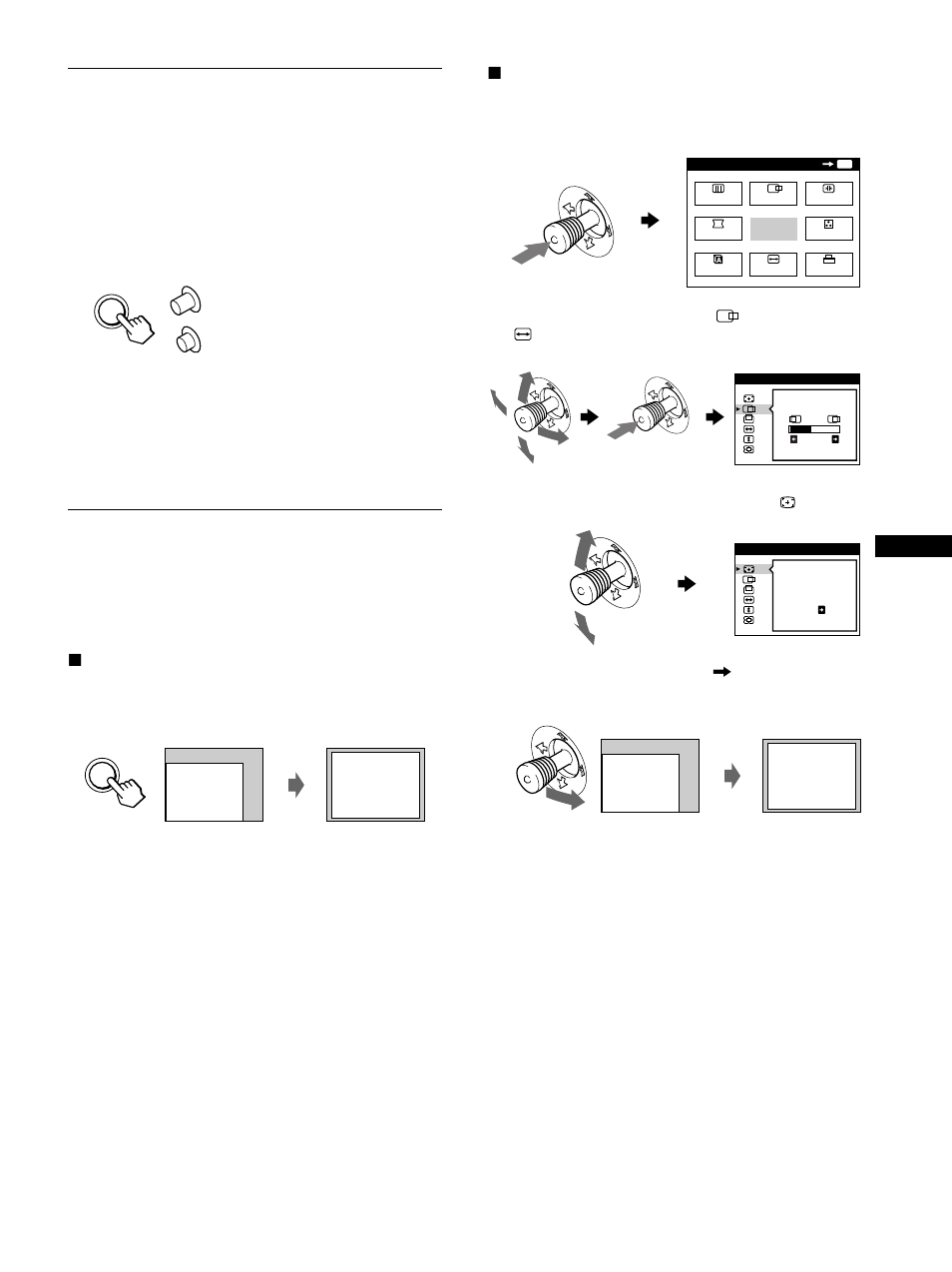 Selecting the input signal | Sony GDM-F500R User Manual | Page 9 / 148