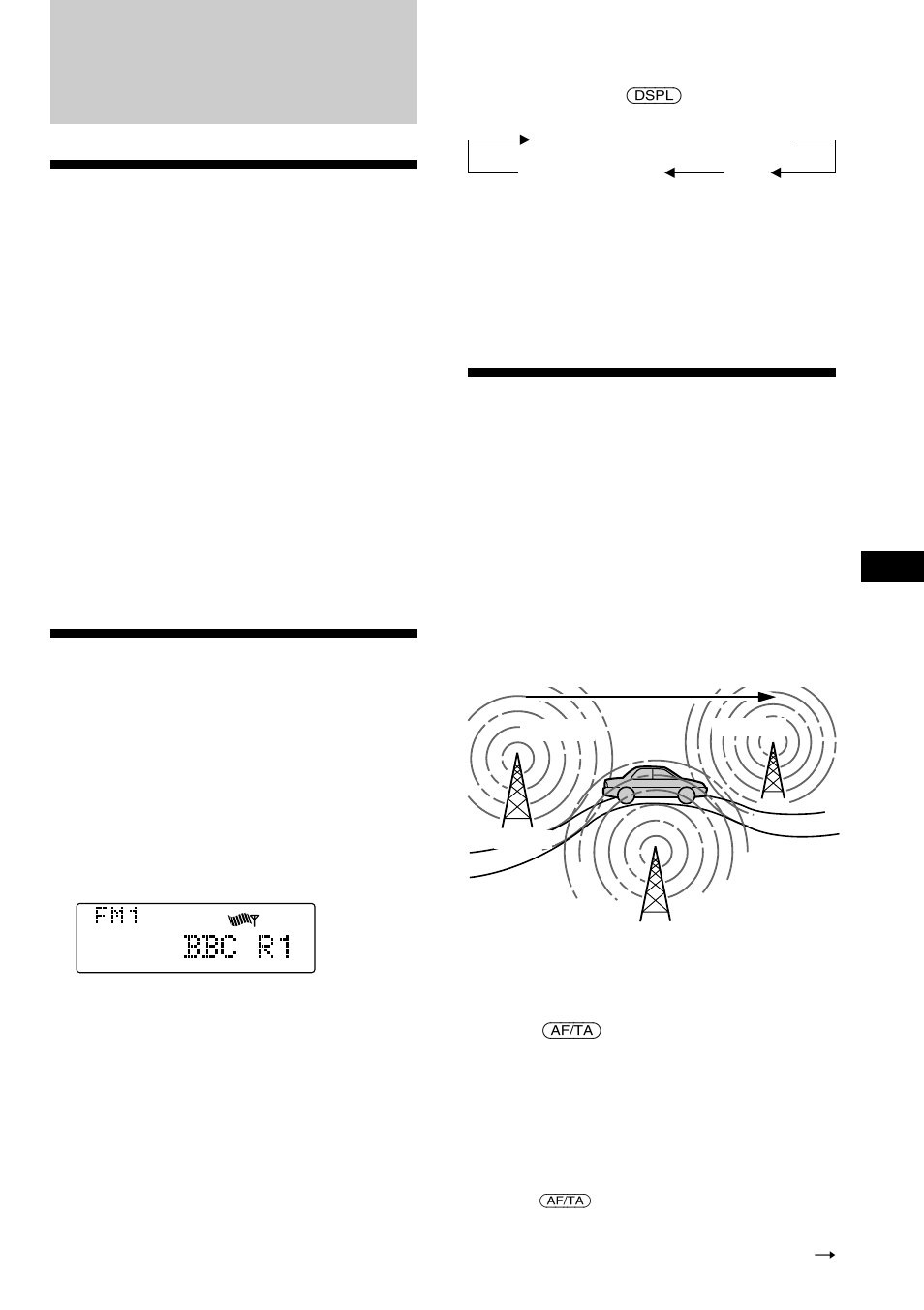 Descripción general de la función rds, Visualización del nombre de la emisora, Programa — frecuencias alternativas (af) | Resintonización automática del mismo programa | Sony CDX-C880R User Manual | Page 59 / 178