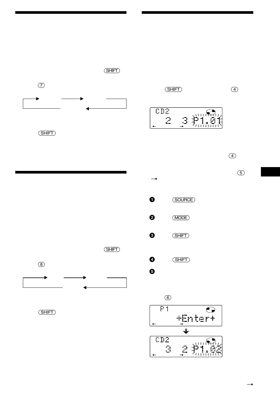 Creación de un programa, Reproducción repetida de temas, Reproducción de temas en orden aleatorio | Sony CDX-C880R User Manual | Page 73 / 178