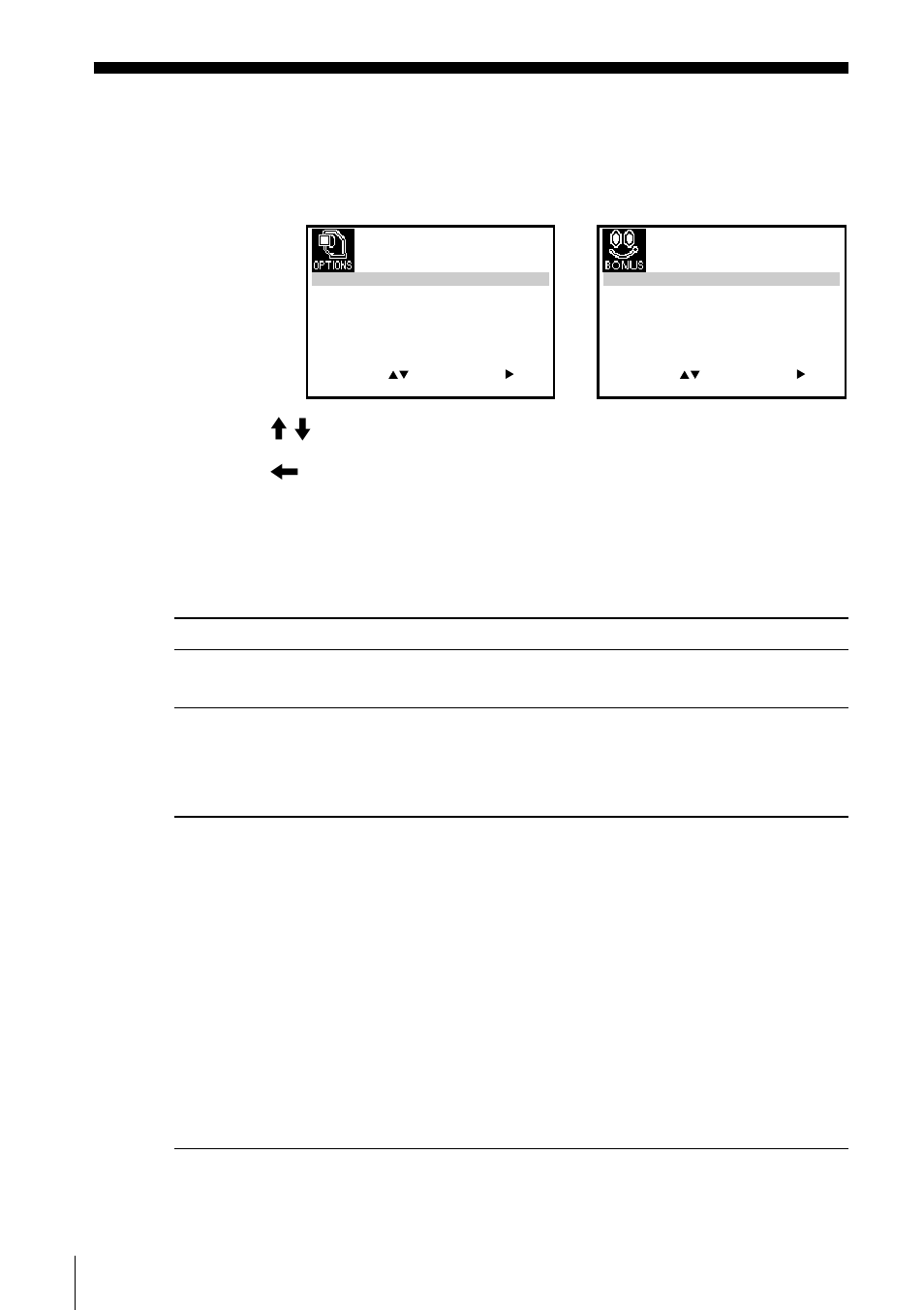 Changing menu options, Press m/m to select the option | Sony SLV-ED949SG User Manual | Page 56 / 68