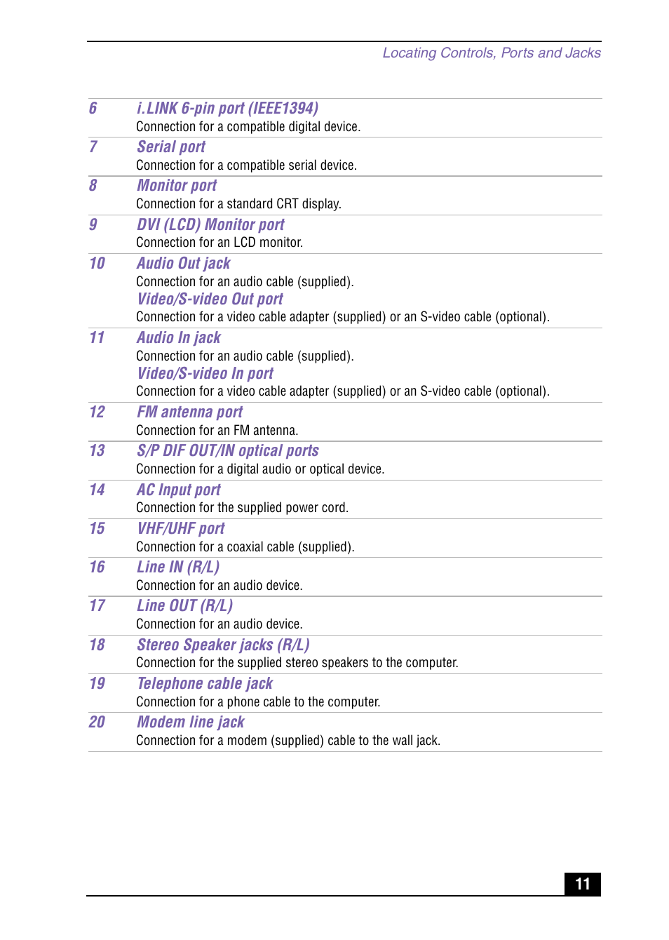 Sony PCV-MXS10 User Manual | Page 11 / 56