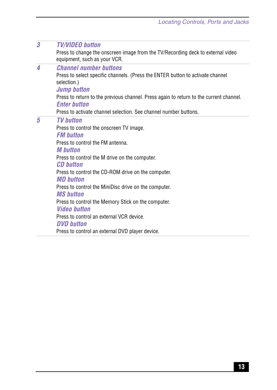 Sony PCV-MXS10 User Manual | Page 13 / 56