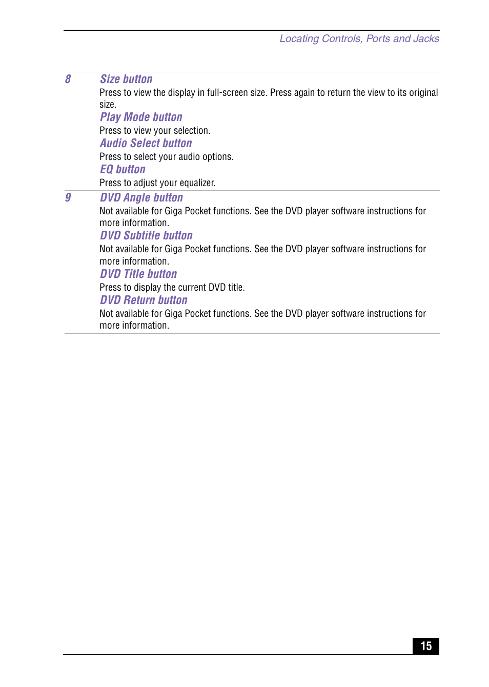 Sony PCV-MXS10 User Manual | Page 15 / 56