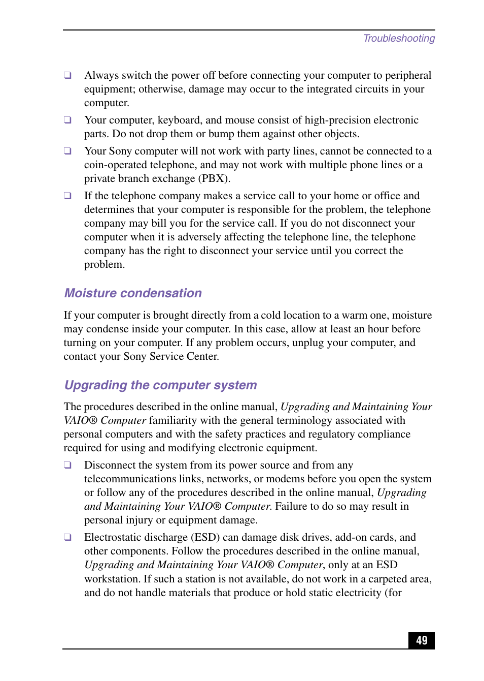 Sony PCV-MXS10 User Manual | Page 49 / 56