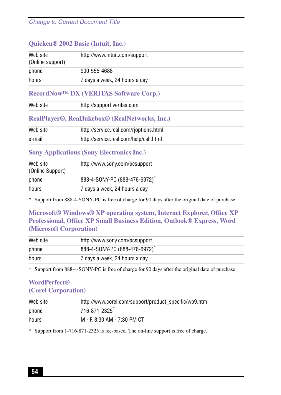 Sony PCV-MXS10 User Manual | Page 54 / 56