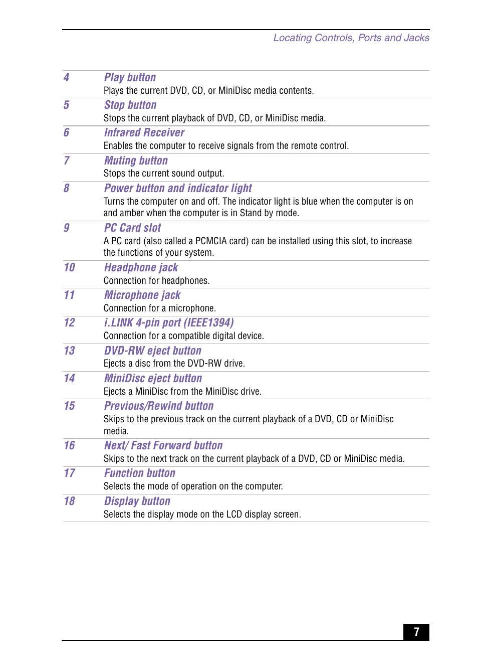Sony PCV-MXS10 User Manual | Page 7 / 56