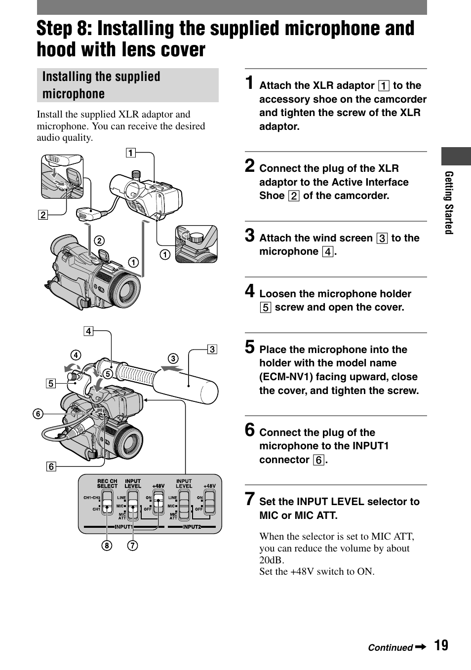 Sony HVR-A1N User Manual | Page 19 / 128