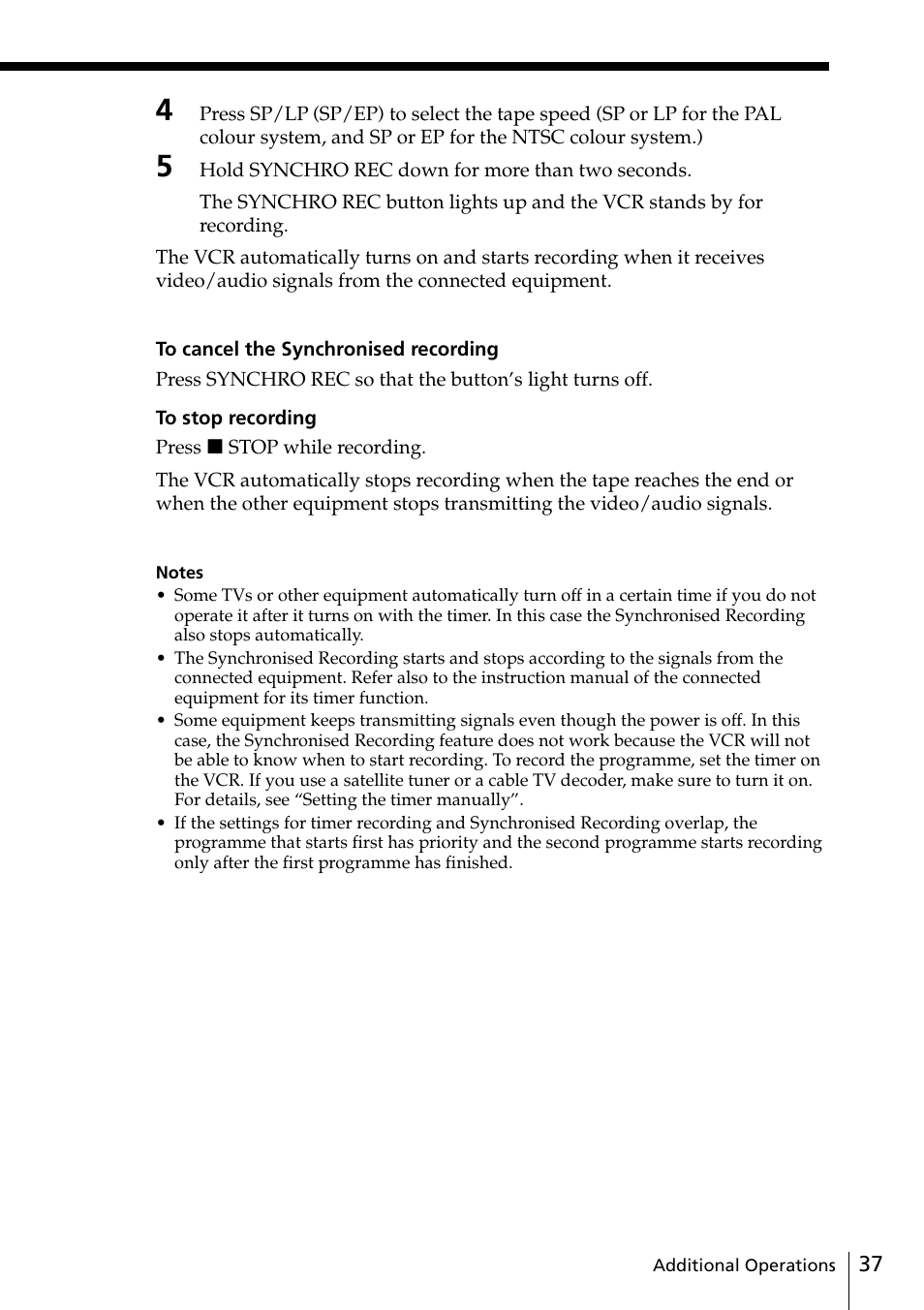 Sony SLV-ED88ME User Manual | Page 37 / 60