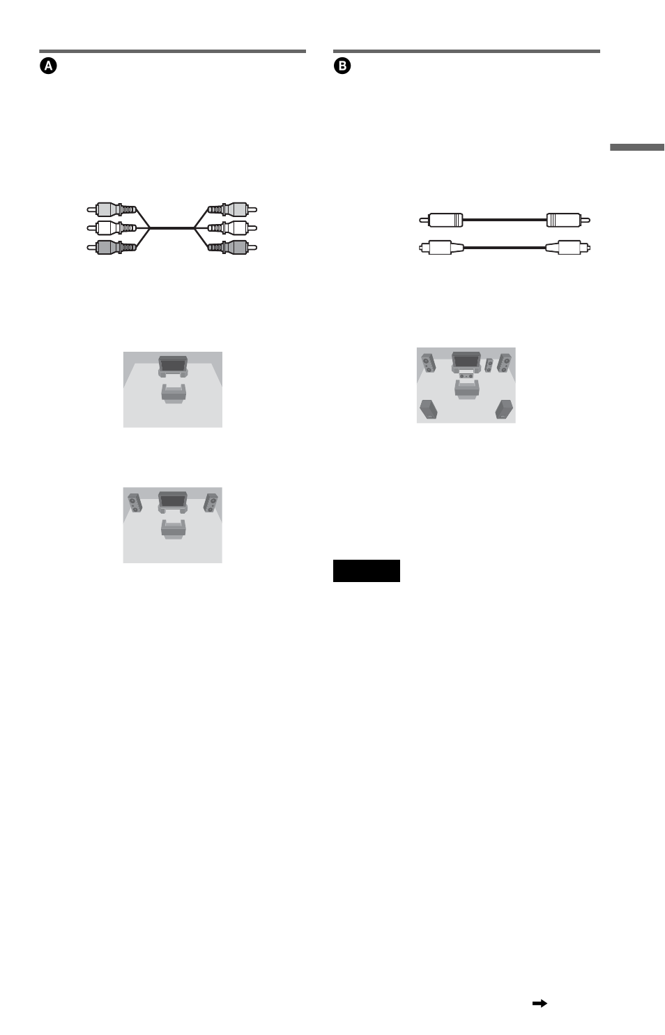 Connecting to audio l/r input jacks, Connecting to a digital audio input jack | Sony DVP-K82P User Manual | Page 19 / 82