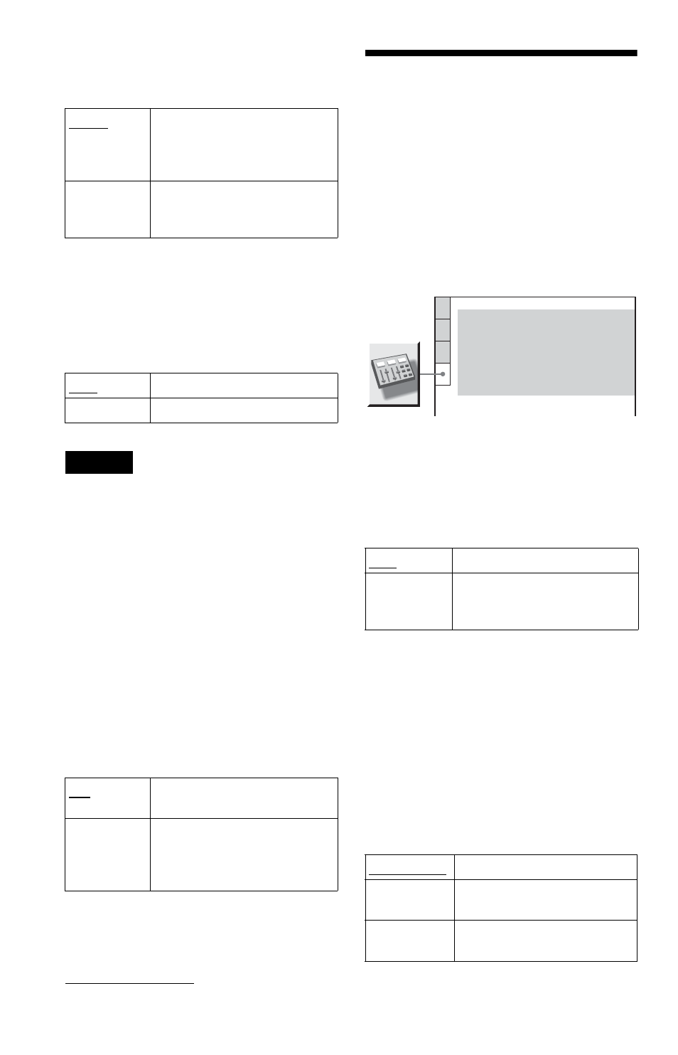 L1 - settings for the sound (audio setup), Settings for the sound, Audio setup) | Sony DVP-K82P User Manual | Page 70 / 82