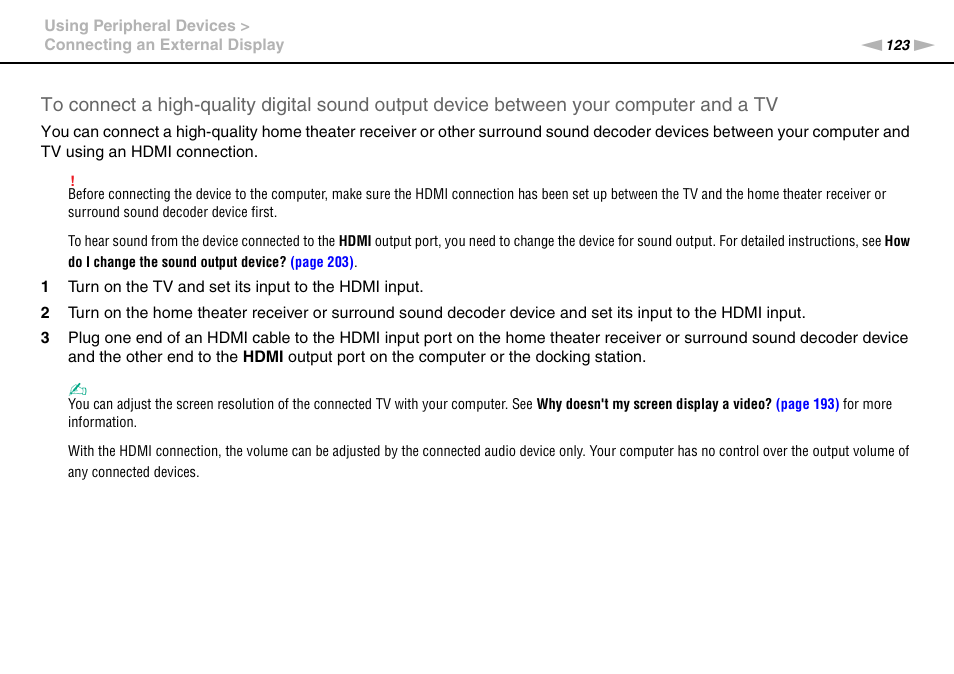 Sony VAIO VPCZ2 User Manual | Page 123 / 212